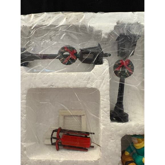 Department 56 Large Set Village Accessories Many Pieces Trees Lights Figurines - Picture 9 of 14